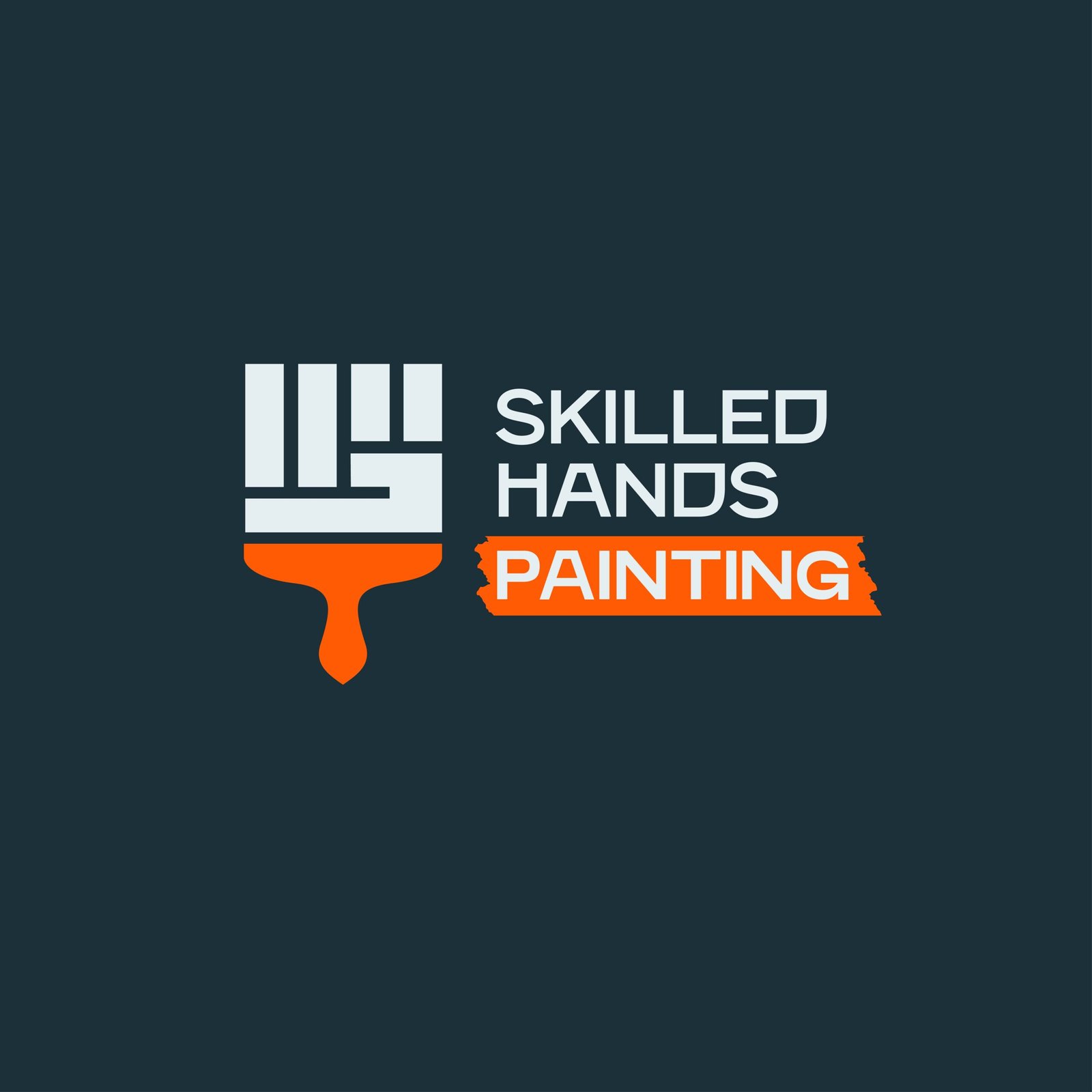 Skilled Hands Painting Logo
